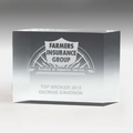 4" Thick Freestanding Acrylic Awards (Laser Engraved)